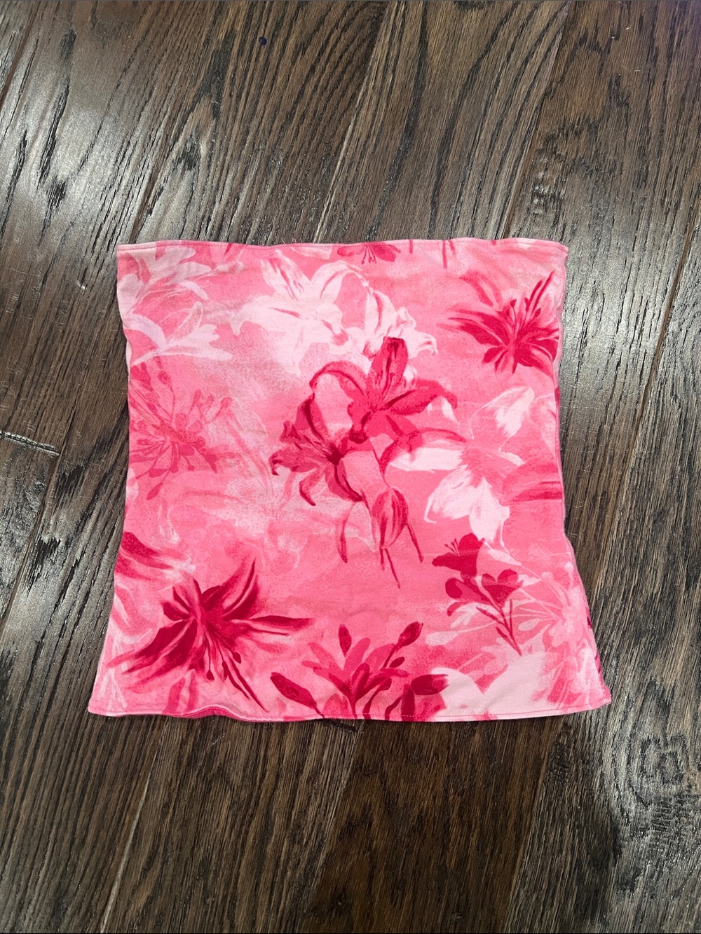 Hollister Pink Floral reversible Tube top